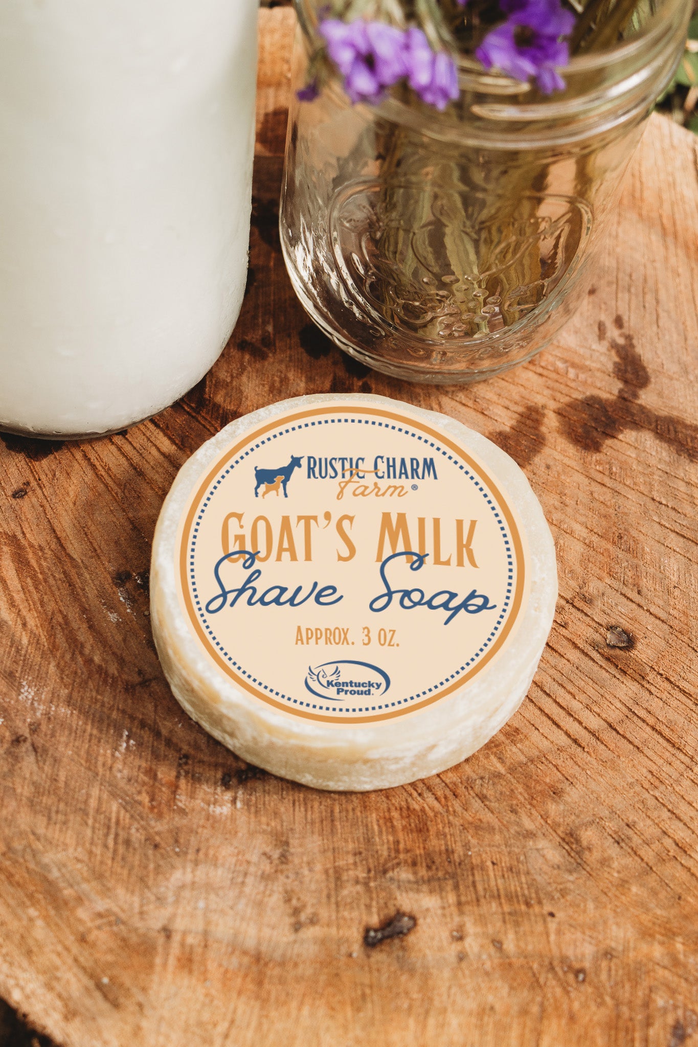 Goats' Milk Shave Soap 3oz. Refill