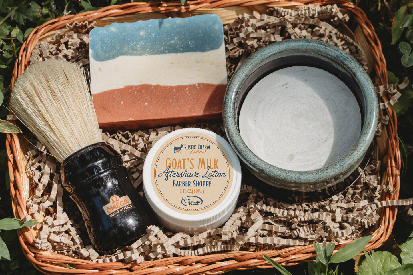 Mens' Shave Soap Gift Basket